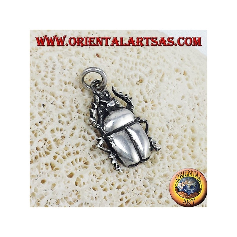 coléoptère pendentif en argent