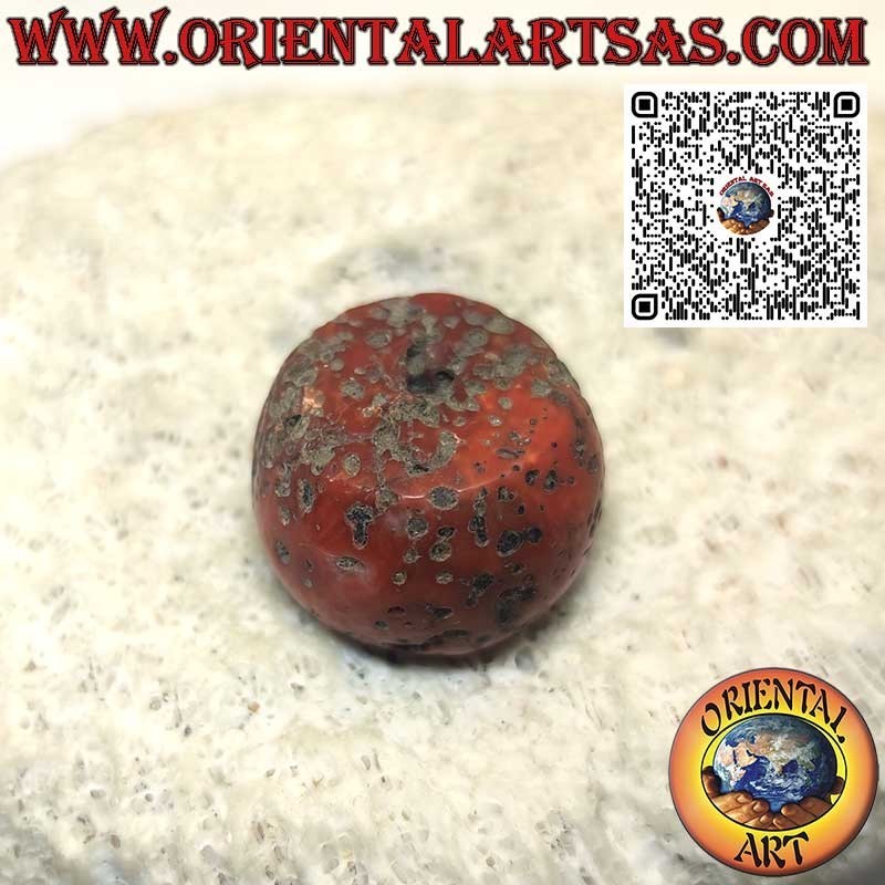 Raro Fossile Corallo Tibetano Antico Autentico Cilindro | Oriental Art