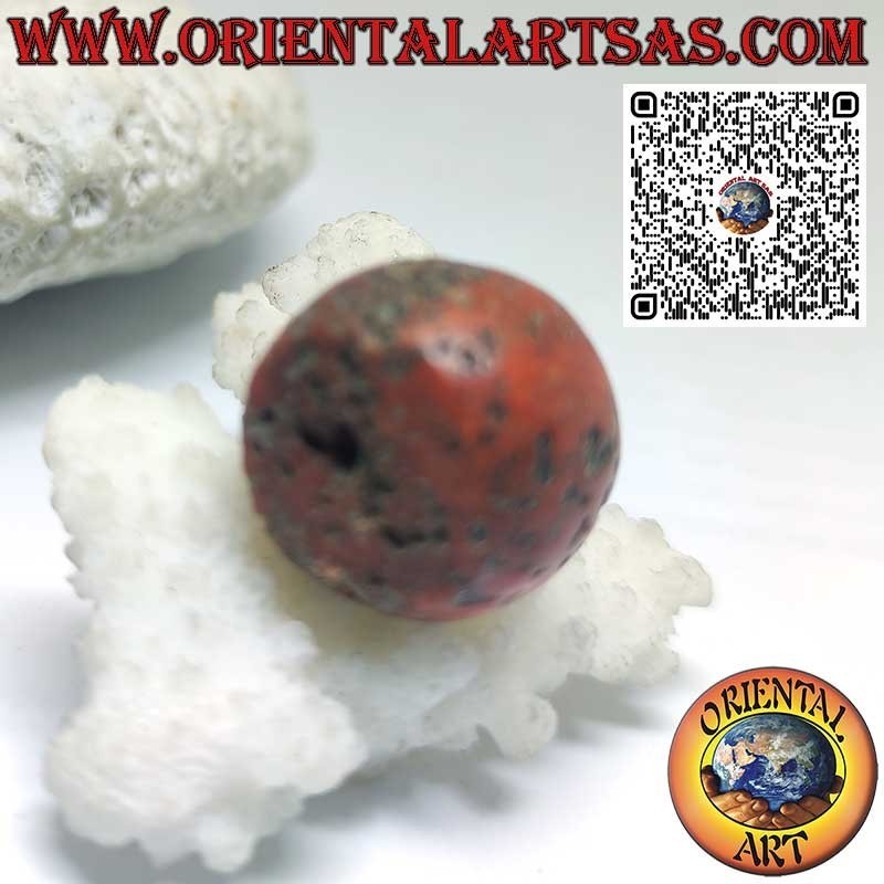 Tibetischer Antiker Natur-Korallenzylinder Fossil | Oriental Art