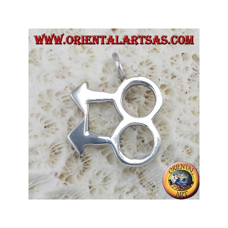 Pendentif argent, symbole gay