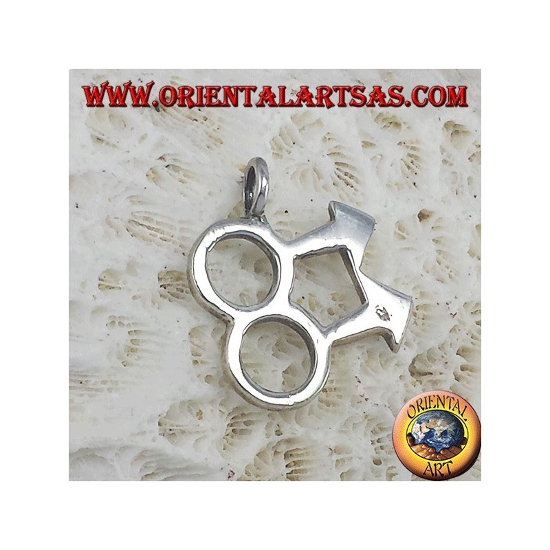 Pendentif argent, symbole gay