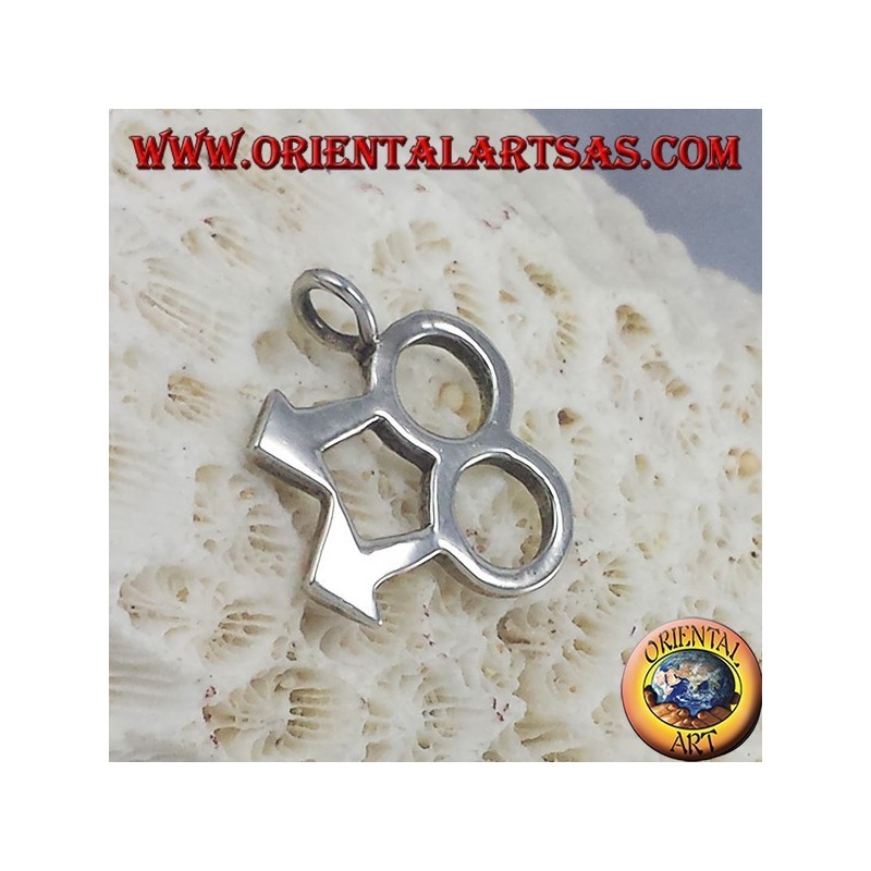 Pendentif argent, symbole gay