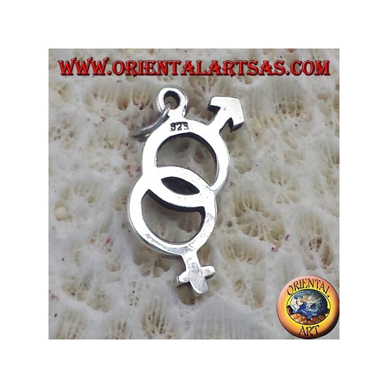 Silver Pendant,  Couple (Man and Woman)