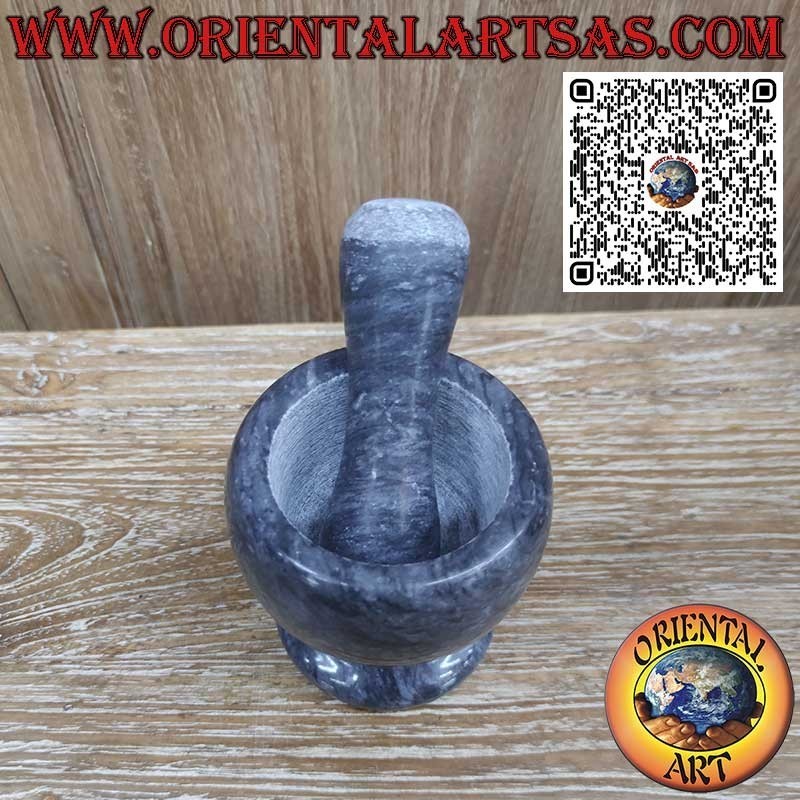 11 cm black marble mortar with 13 cm pestle included