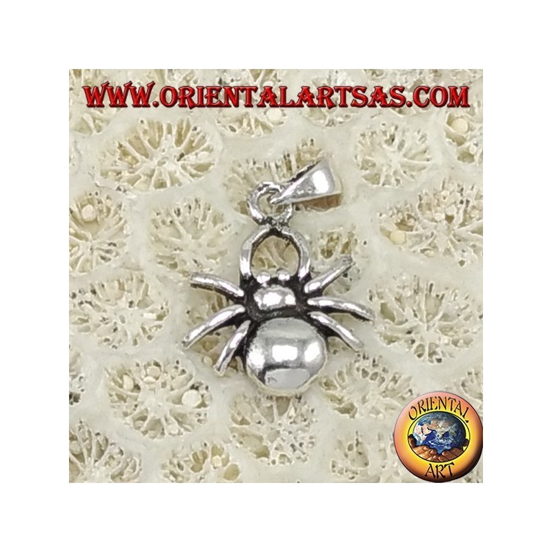 Colgante de plata, pequeña araña