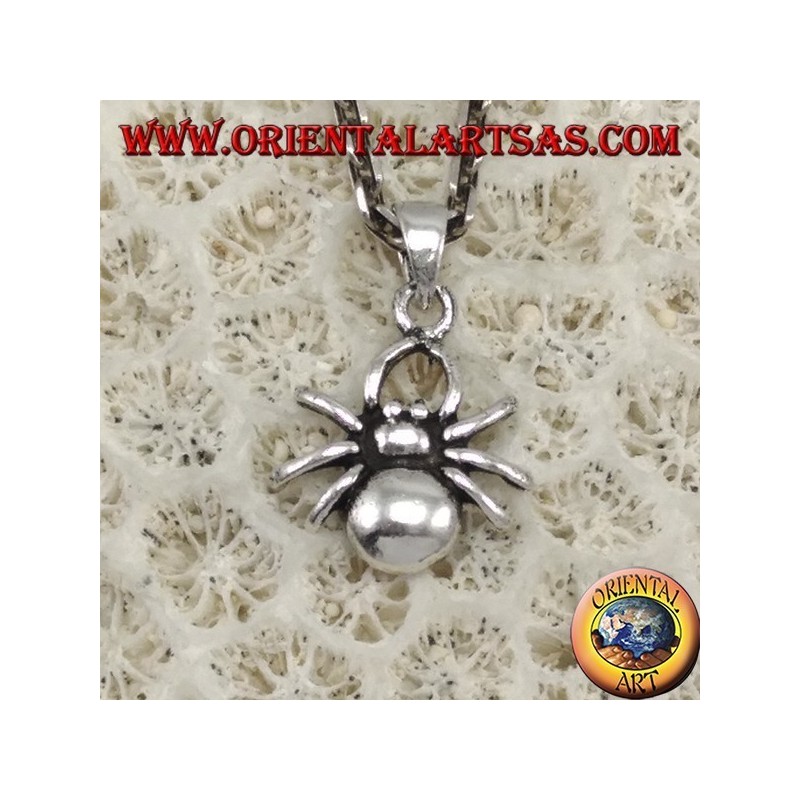 Colgante de plata, pequeña araña