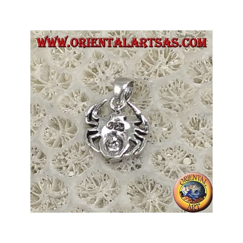 Pendentif argent, tarentule