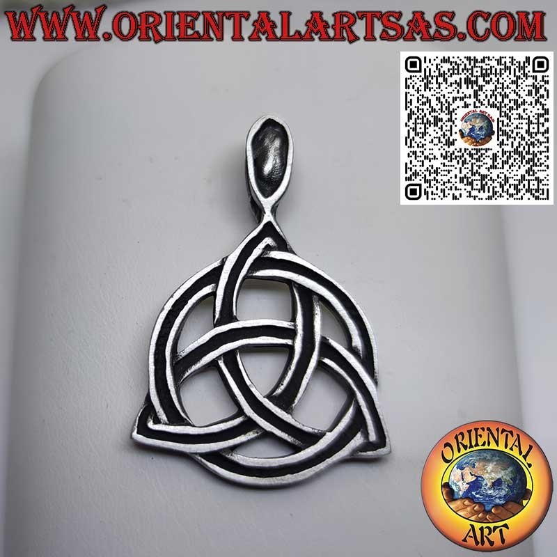 Celtic Tyrone Knot Pendant in Pewter – Spiritual Symbol Jewelry