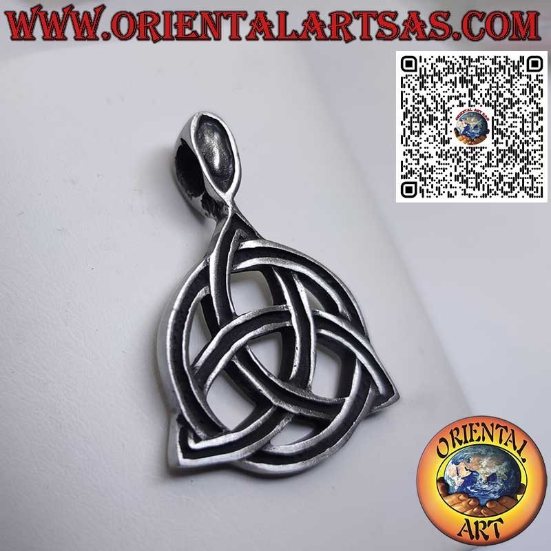 Celtic Tyrone Knot Pendant in Pewter – Spiritual Symbol Jewelry