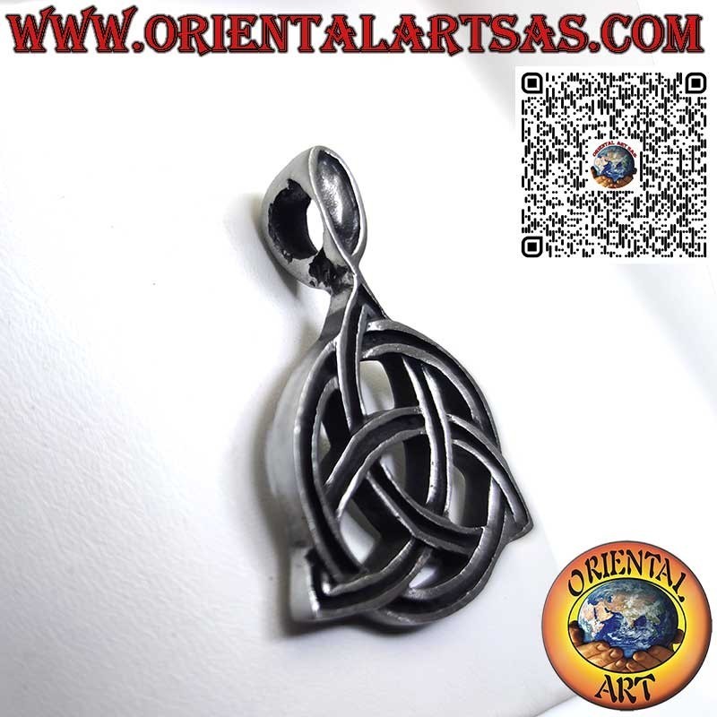 Celtic Tyrone Knot Pendant in Pewter – Spiritual Symbol Jewelry