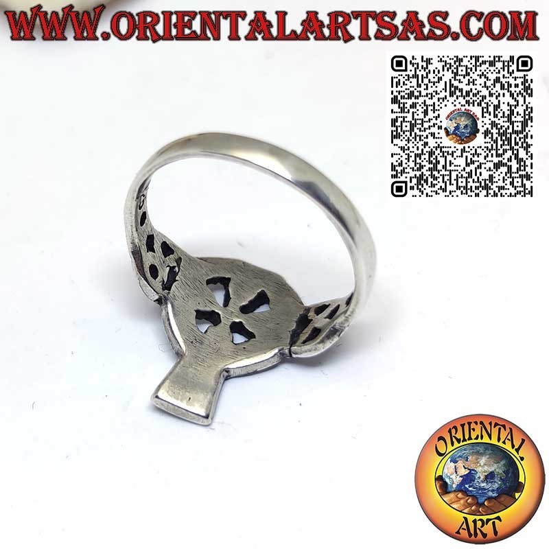 Bague croix celtique avec nœud en argent 925 ‰ – Hypoallergénique et sans nickel