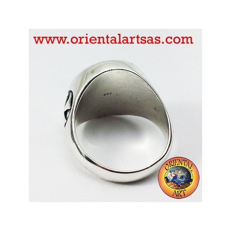 Anello in argento del sigillo ufficiale dei Cavalieri Templari