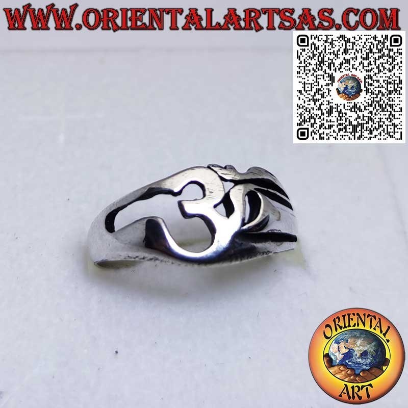Silberring mit heiligem ॐ-Symbol – Om, die Essenz der universellen Energie