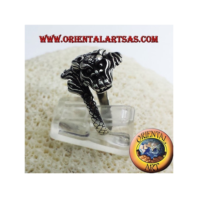 Ring Drachen Nepalese Silber