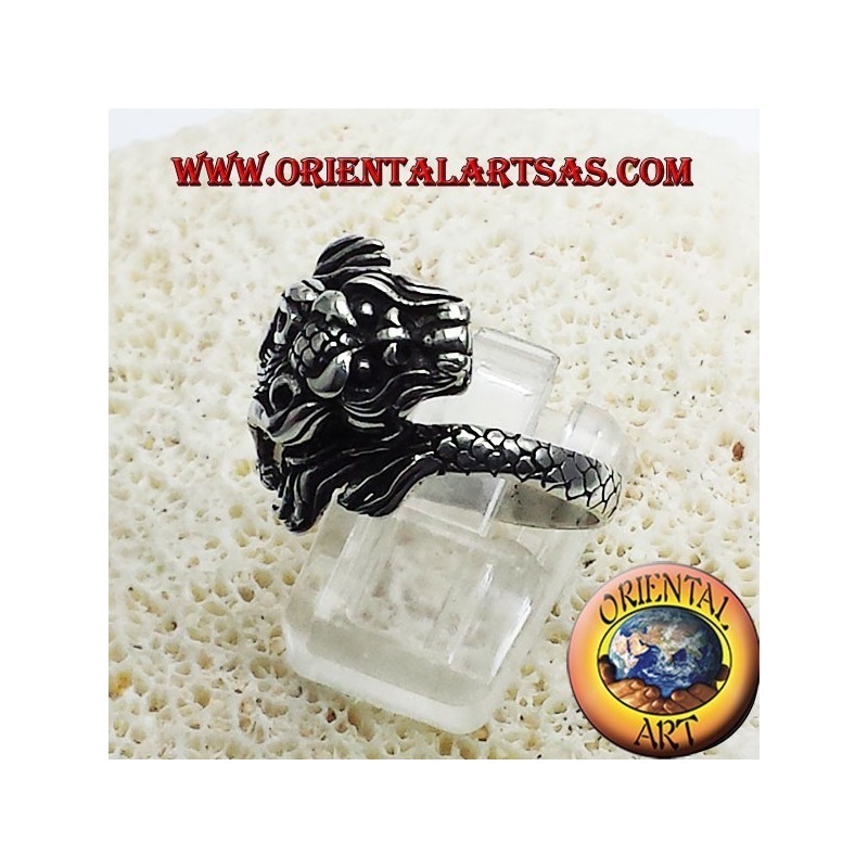 Ring Dragon Nepalese Silver