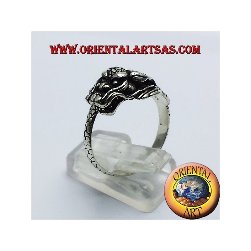 Ring Drachen Nepalese Silber