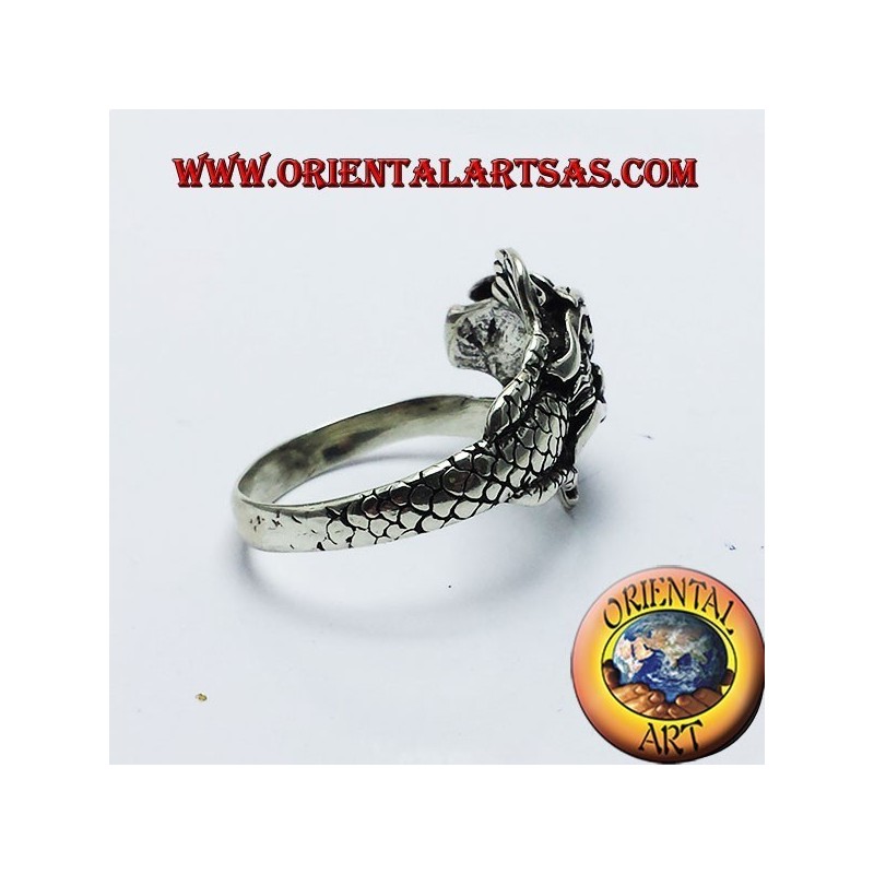 Ring Drachen Nepalese Silber