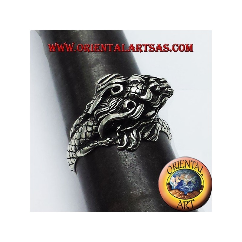 Ring Drachen Nepalese Silber