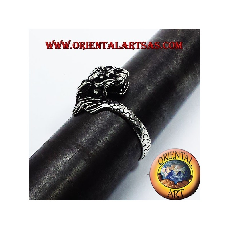 Anneau du dragon Argent Nepalese