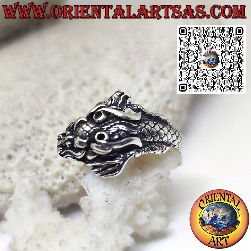 Anello Drago Nepalese in argento 925 – Fatto a mano