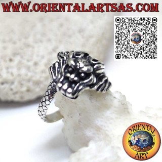 Bague Dragon Népalais en argent 925 – Fait main