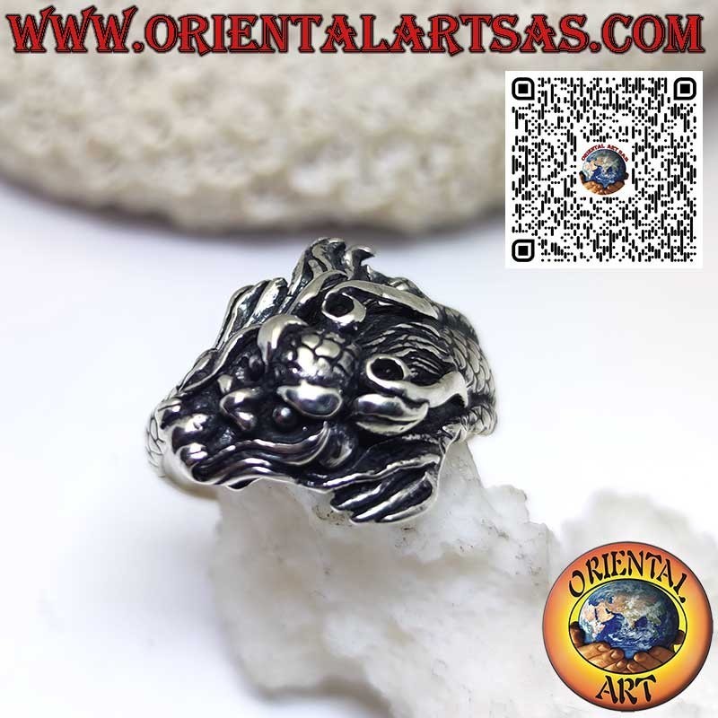 Anello Drago Nepalese in argento 925 – Fatto a mano