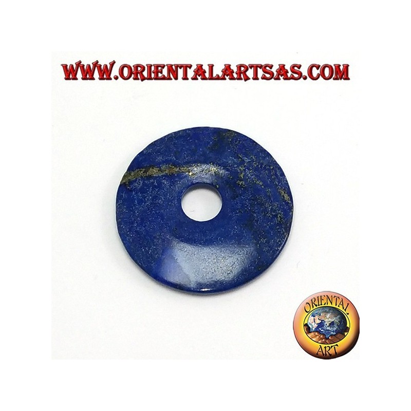 Lapis-lazuli donut pendant 40mm. Ø