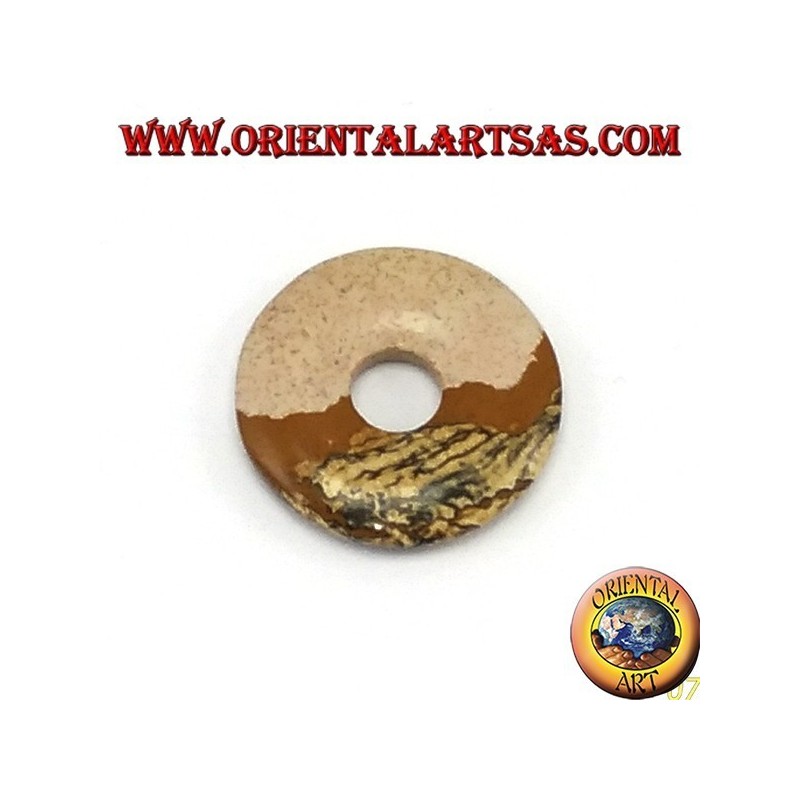 Ruin of marble pendant 30mm donut.  Ø, With în wire adjustable wax