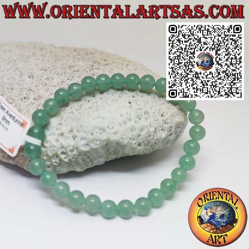 Bracciale Avventurina Verde Elastico - Pietra Fortuna