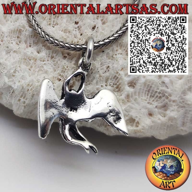 Icarus Angel Silver 925 Pendant - Led Zeppelin Rock Symbol