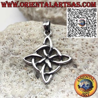 Pendentif Nœud de Sorcière en Argent – Symbole Magique de Protection