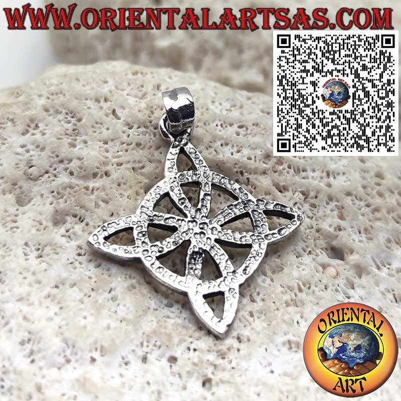 Pendentif Nœud de Sorcière en Argent – Symbole Magique de Protection