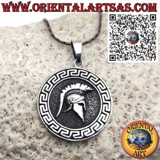 Anhänger Medaillon aus Sterlingsilber mit Spartaner Helm