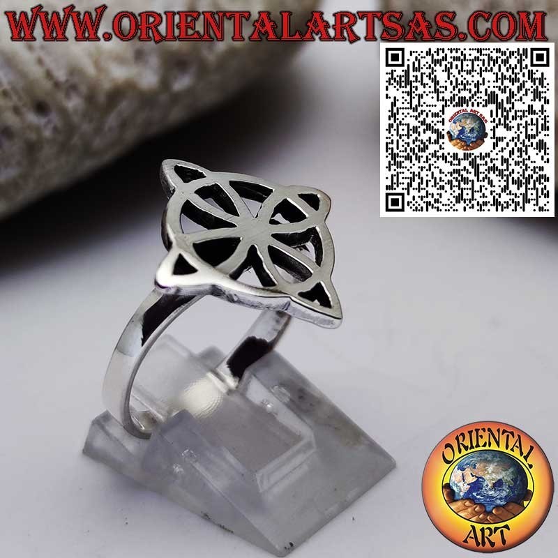 Bague en argent avec Nœud de la Sorcière – Symbole de Magie et de Protection