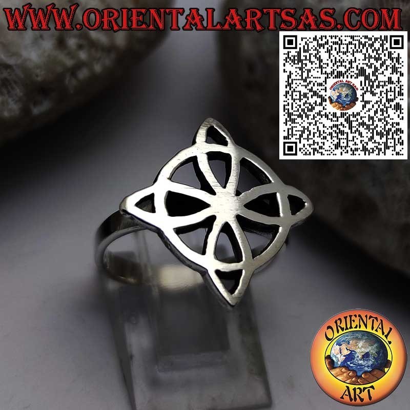 Anillo de Plata con Nudo de la Bruja – Símbolo de Magia y Protección