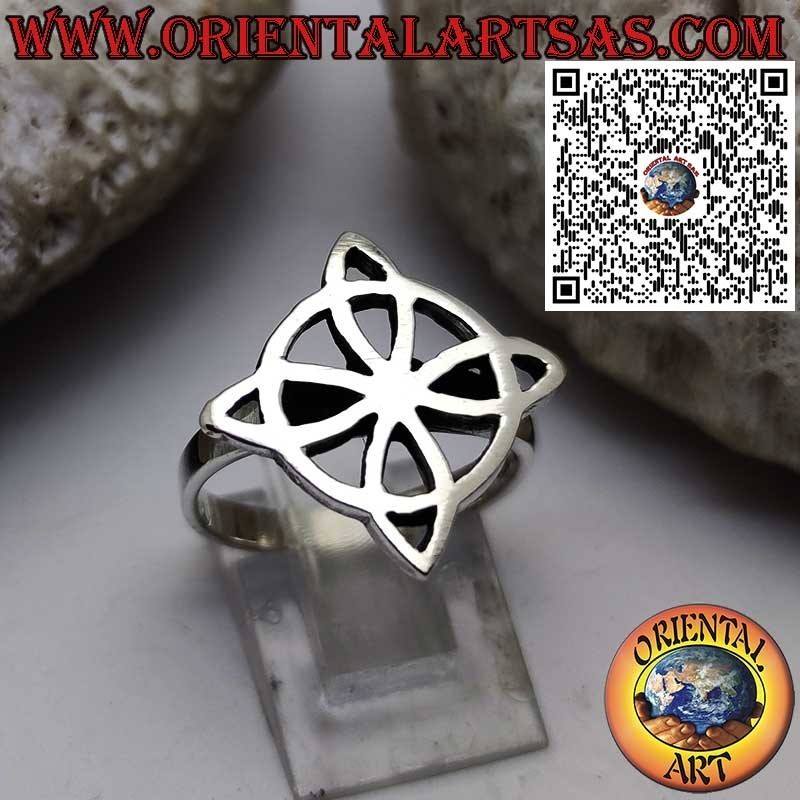 Anello in Argento con Nodo della Strega – Simbolo di Magia e Protezione