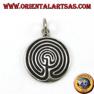 Silber Anhänger, das Labyrinth