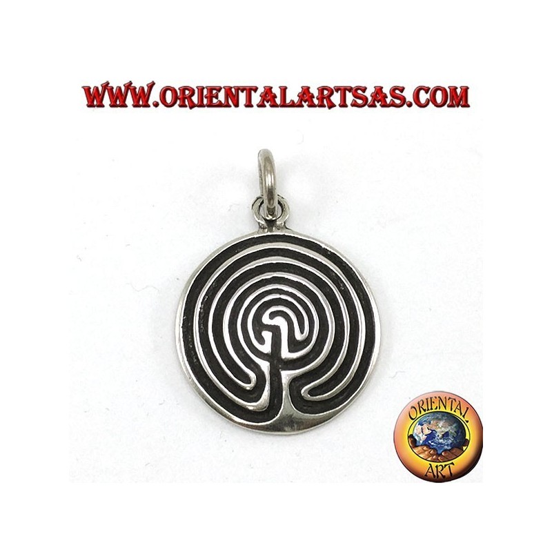 Silber Anhänger, das Labyrinth