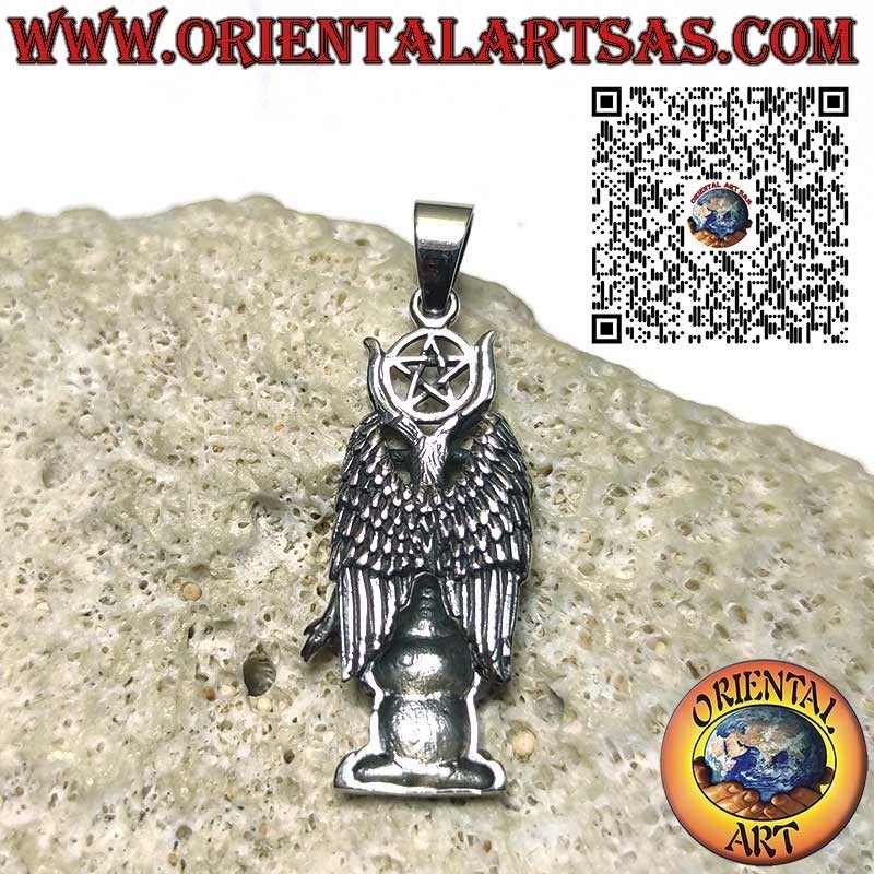 Pendentif Baphomet – Symbole d’Équilibre et de Mystère en Argent 925