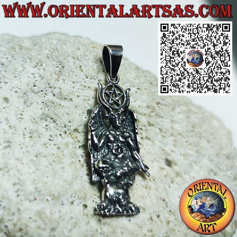 Ciondolo Baphomet – Simbolo di Equilibrio e Mistero in Argento 925