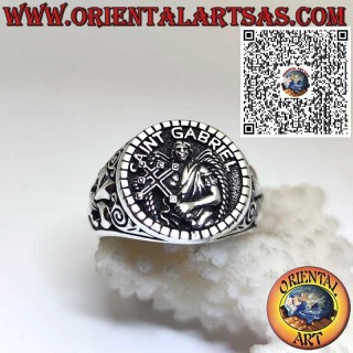 Sterlingsilber-Ring Sankt Gabriel – Erzengel, Bote Gottes, Schutzamulett