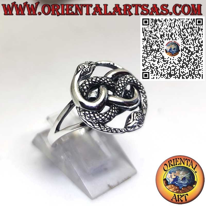 Silver Ring with Auryn Talisman – Inspired by The NeverEnding Story