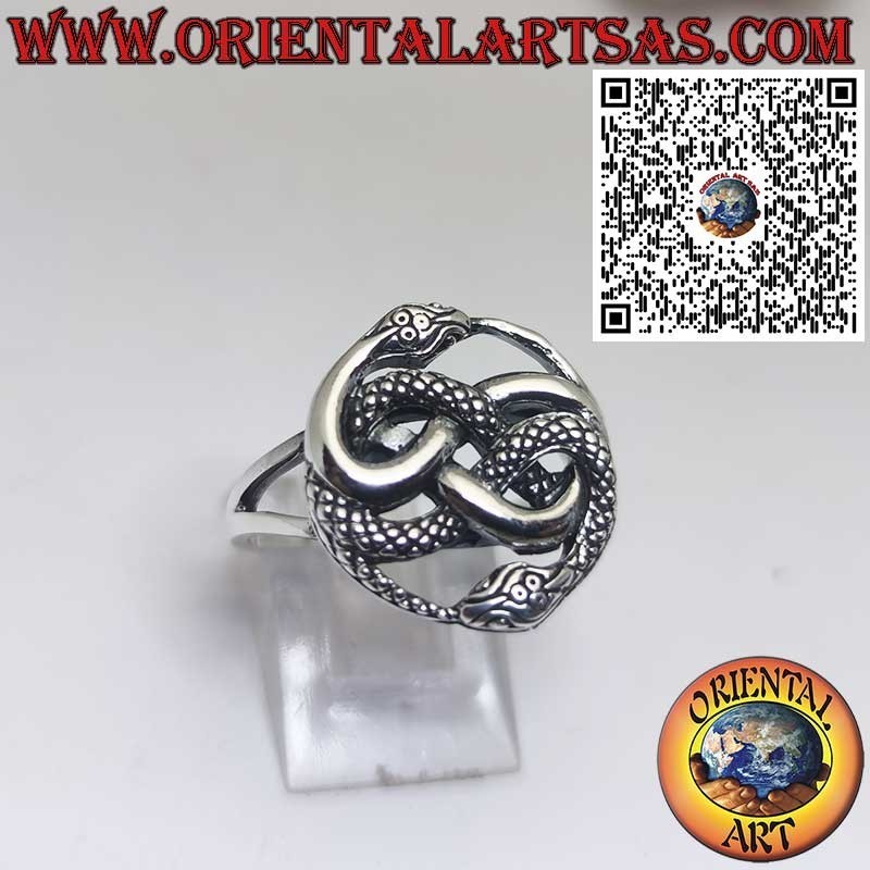 Anillo de Plata con Talismán Auryn – Inspirado en La Historia Interminable