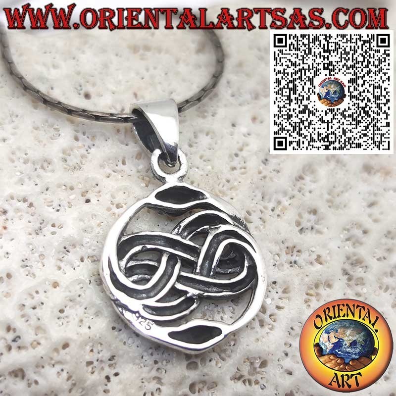 Ciondolo in argento, Talismano di Auryn Ouroboros - La Storia Infinita