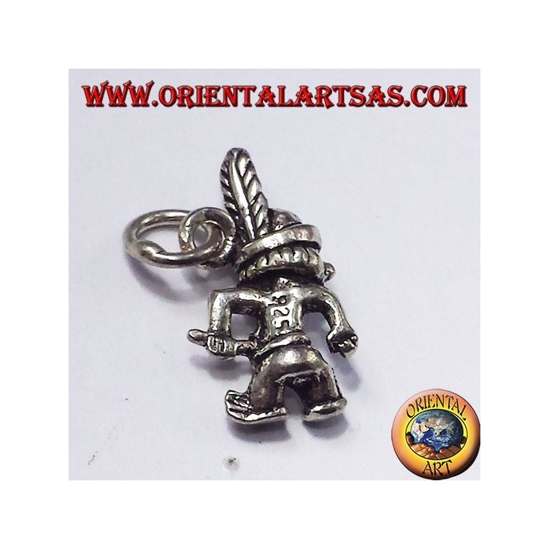 Silver Pendant, The Little Indian Hiawatha