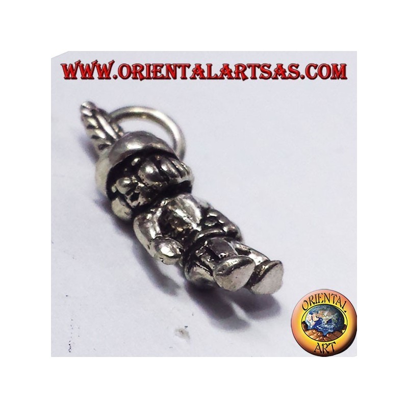 Silber Anhänger, kleiner Hiawatha Indian