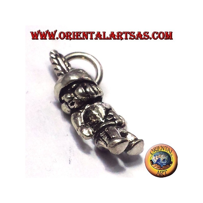 Silber Anhänger, kleiner Hiawatha Indian