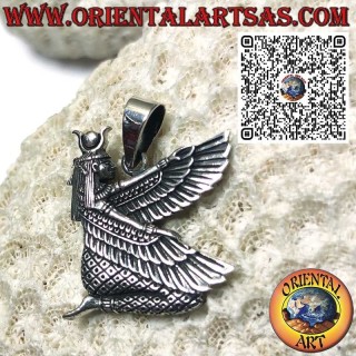 Colgante de Plata 925 con la Diosa Egipcia Isis – Amuleto de Protección y Renacimiento