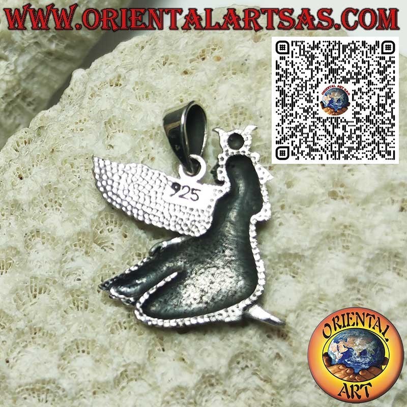 Pendentif en argent, Isis ailée, déesse égyptienne de la maternité et de la magie