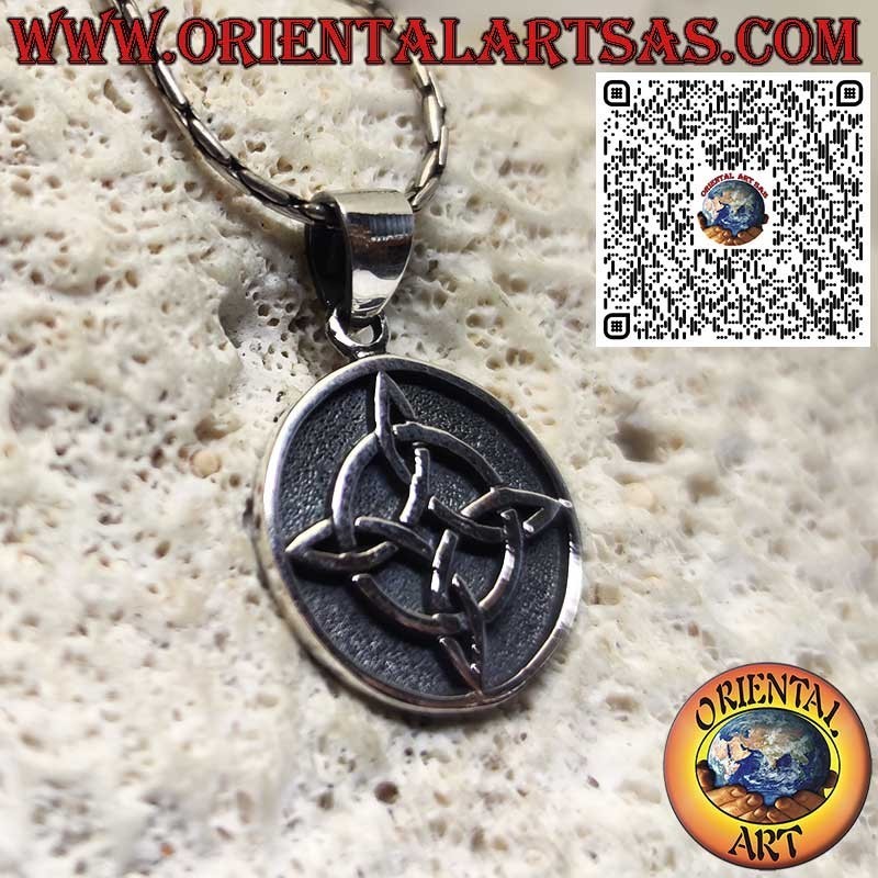 Colgante Nudo de Bruja en Plata Sterling 925 - Amuleto Pagano - Joya Esotérica